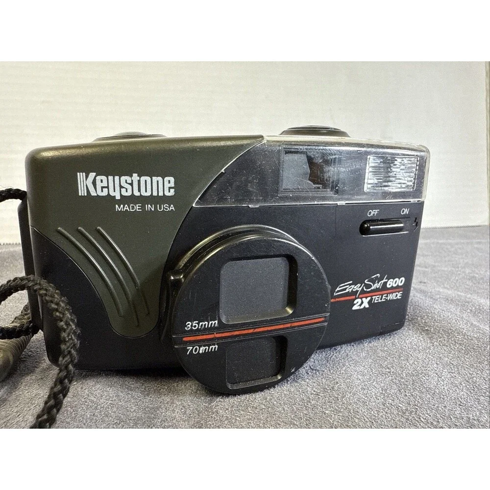 Vintage 1992 Keystone EasyShot 600 Point and Shoot Film Camera Read description
